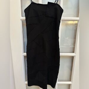 Vintage BCBGMAXAZRIA Max Azria Bondage Punk Goth Club Fitted Dress Size S